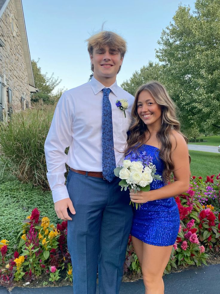 Strapless Royal Blue Sequins Homecoming Dress Sheath Party Dress  J11389