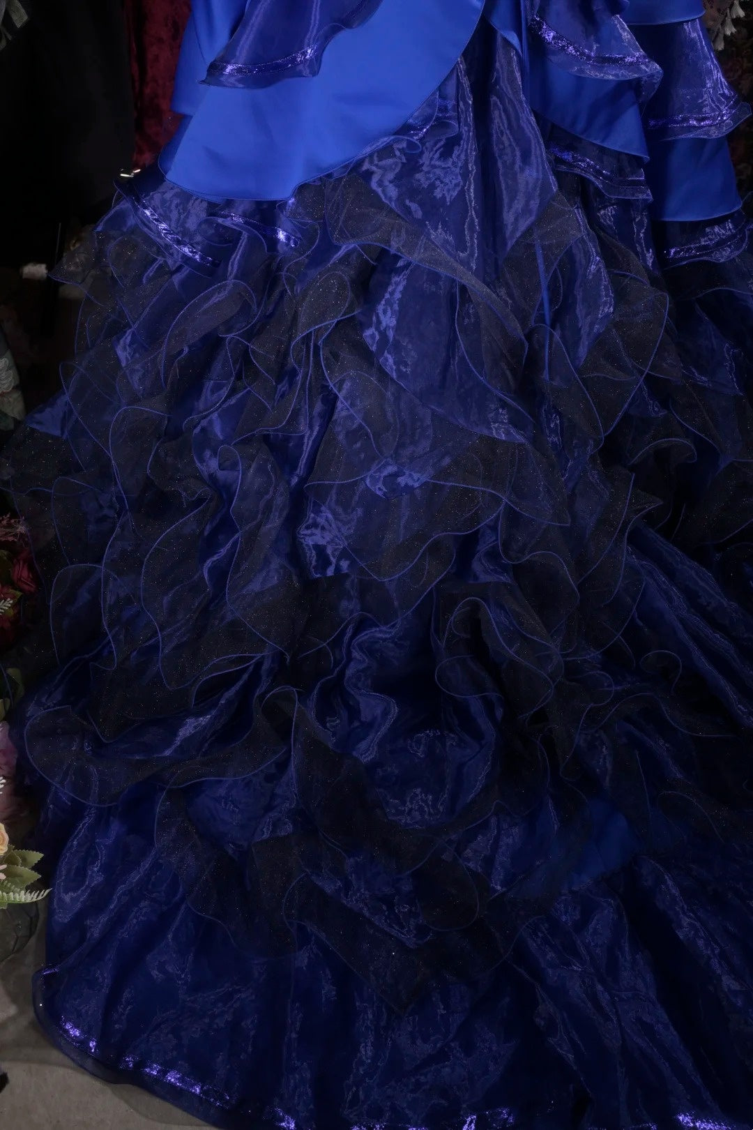 Strapless Royal Blue Sweet 16 Birthday Dress A Line Formal Prom Dress J10186