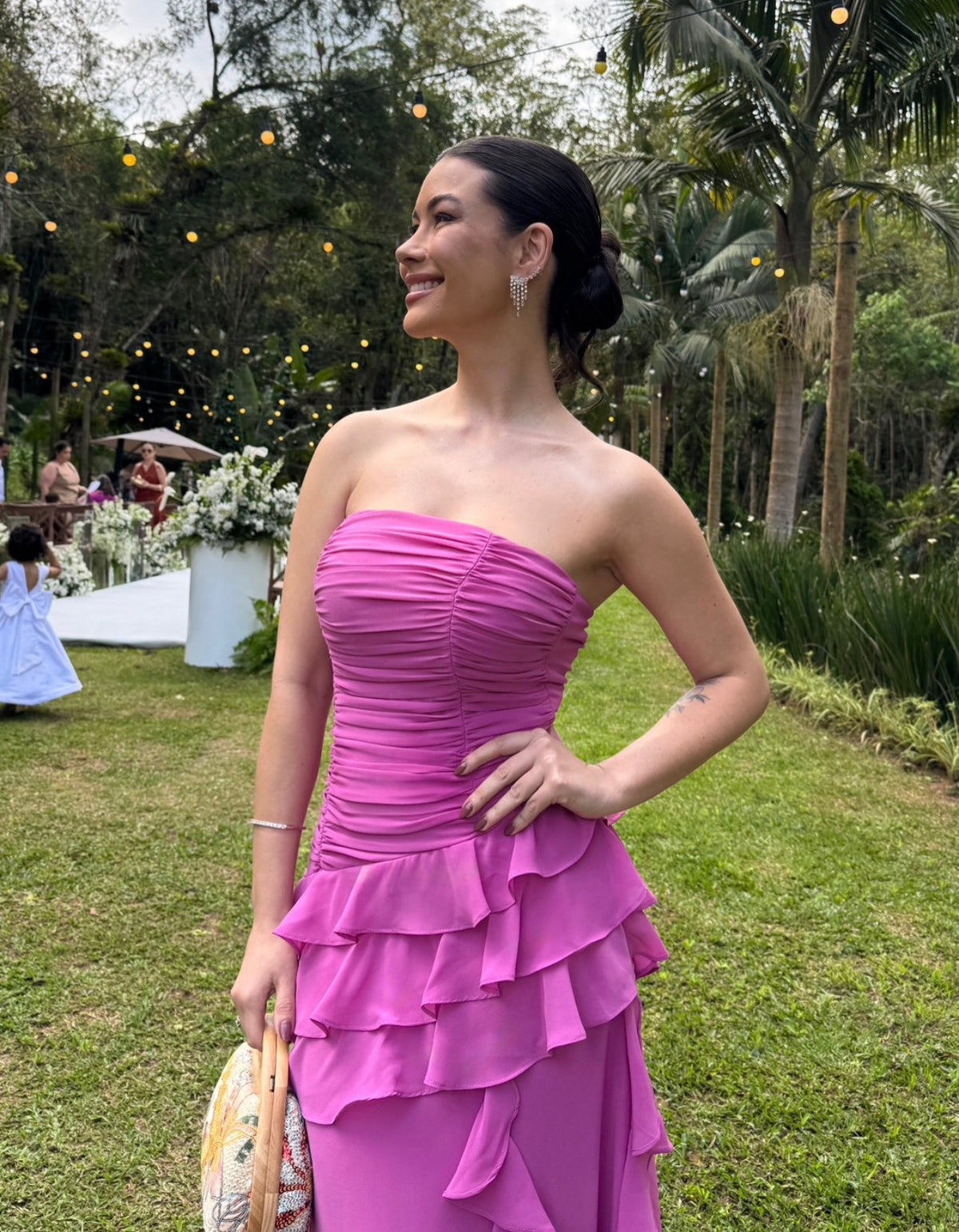 Trägerloses silbernes Vintage-Abendkleid, A-Linie, Geburtstagskleid J9370