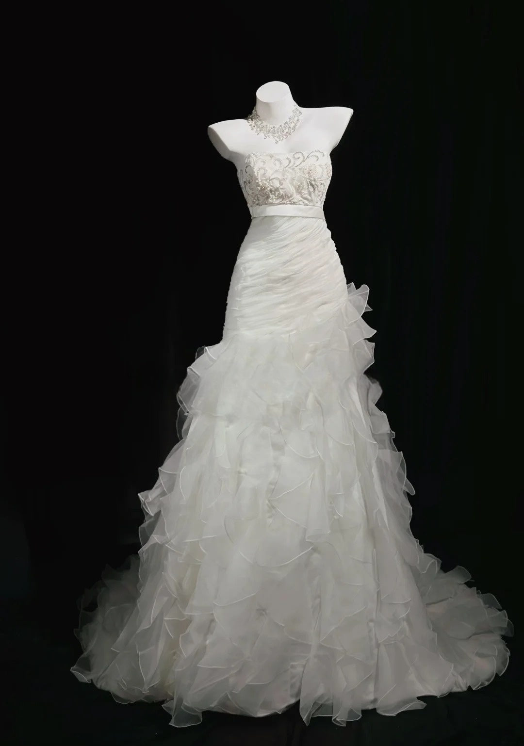 Trägerloses silbernes Vintage-Abendkleid, A-Linie, Geburtstagskleid J9370