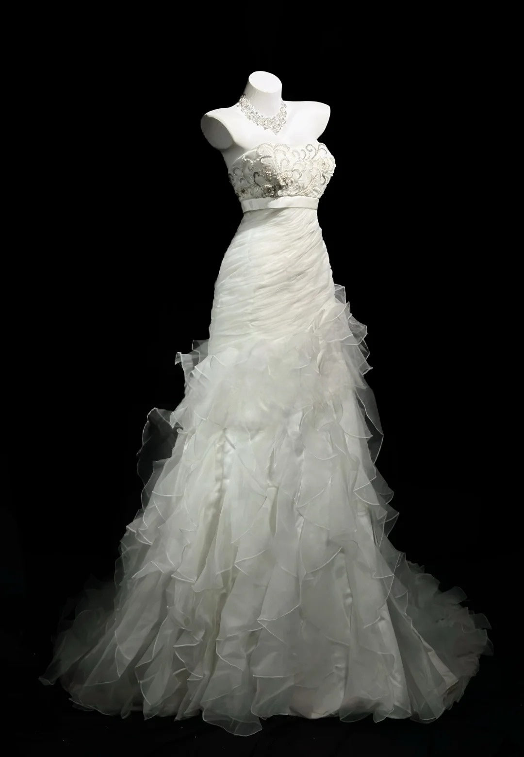 Trägerloses silbernes Vintage-Abendkleid, A-Linie, Geburtstagskleid J9370