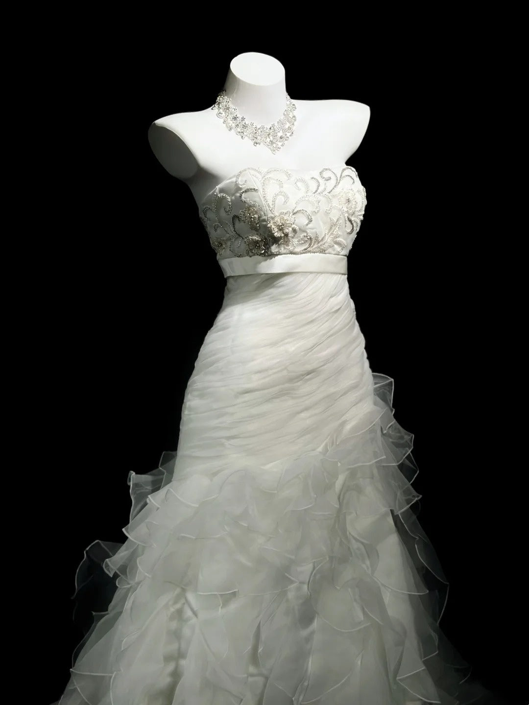 Trägerloses silbernes Vintage-Abendkleid, A-Linie, Geburtstagskleid J9370