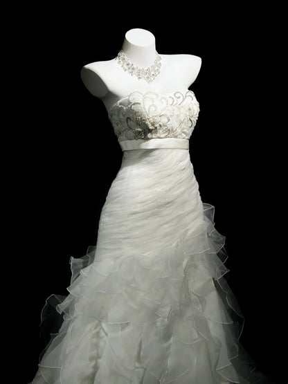 Trägerloses silbernes Vintage-Abendkleid, A-Linie, Geburtstagskleid J9370