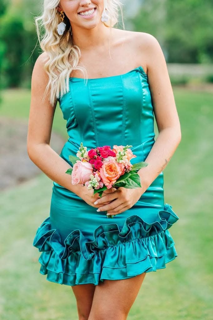 Robe de bal bustier violette en satin avec appliques, robe de soirée formelle J9413