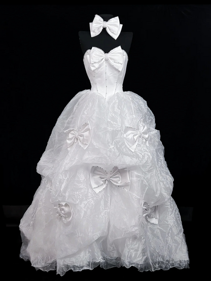 Trägerloses silbernes Vintage-Abendkleid, A-Linie, Geburtstagskleid J9370