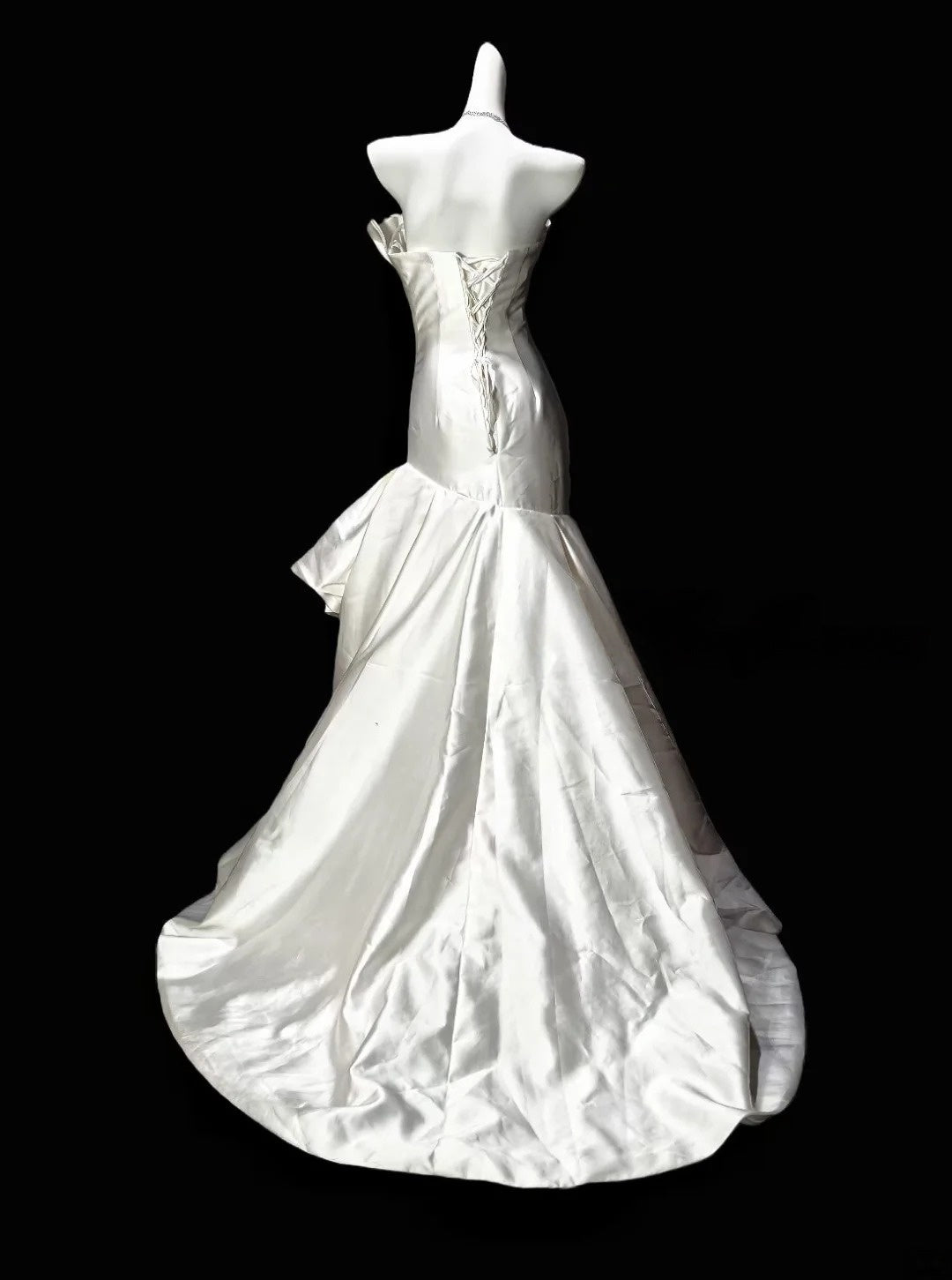 Trägerloses silbernes Vintage-Abendkleid, A-Linie, Geburtstagskleid J9370