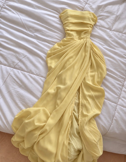 Trägerloses silbernes Vintage-Abendkleid, A-Linie, Geburtstagskleid J9370
