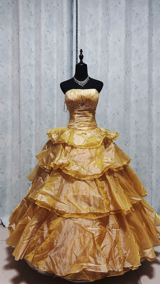 Trägerloses silbernes Vintage-Abendkleid, A-Linie, Geburtstagskleid J9370
