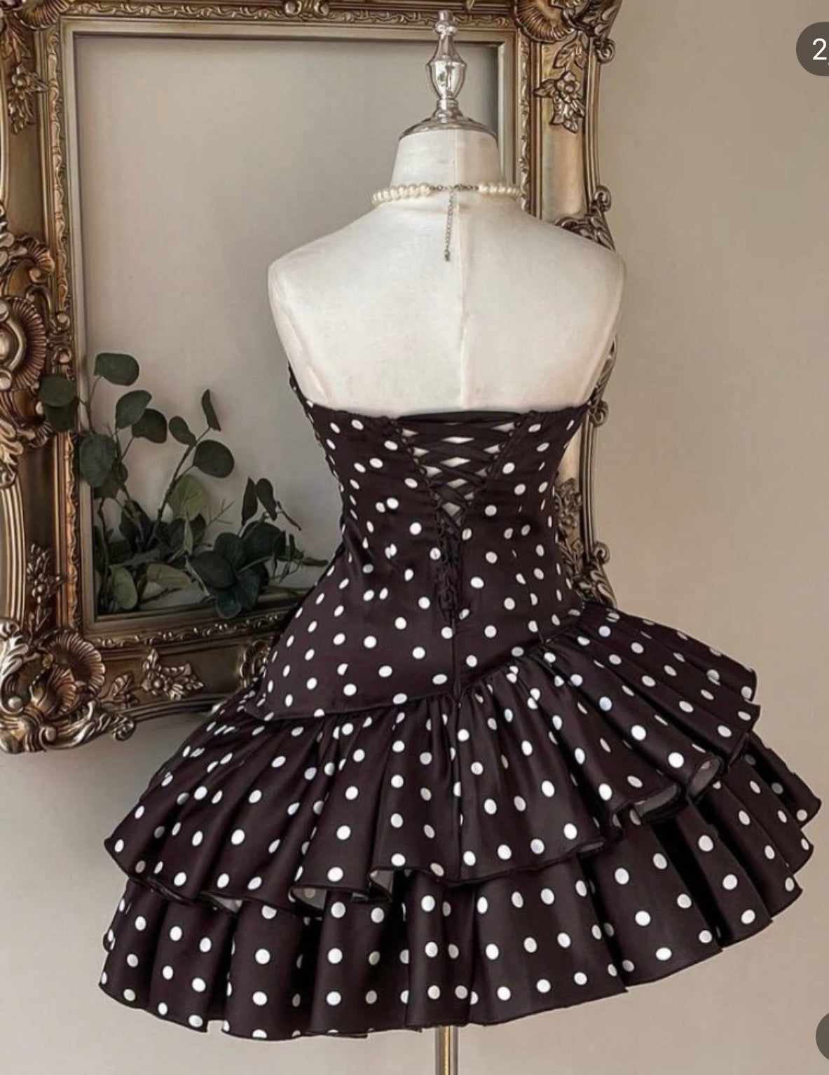 Trägerloses silbernes Vintage-Abendkleid, A-Linie, Geburtstagskleid J9370