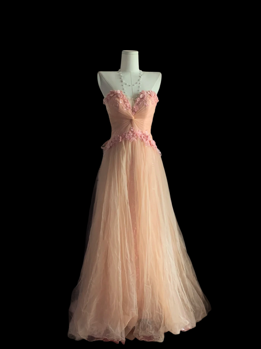 Sweetheart A Line Tulle Prom Dress Sweet Birthday Dress J10902