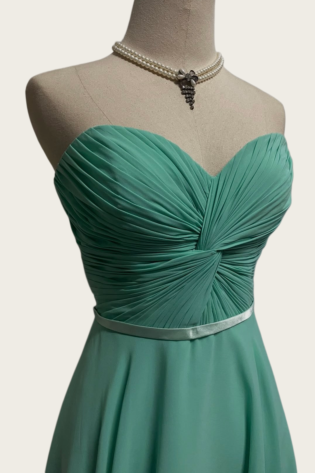 Sweetheart Green Chiffon Homecoming Dress A Line Short Dress  J10391