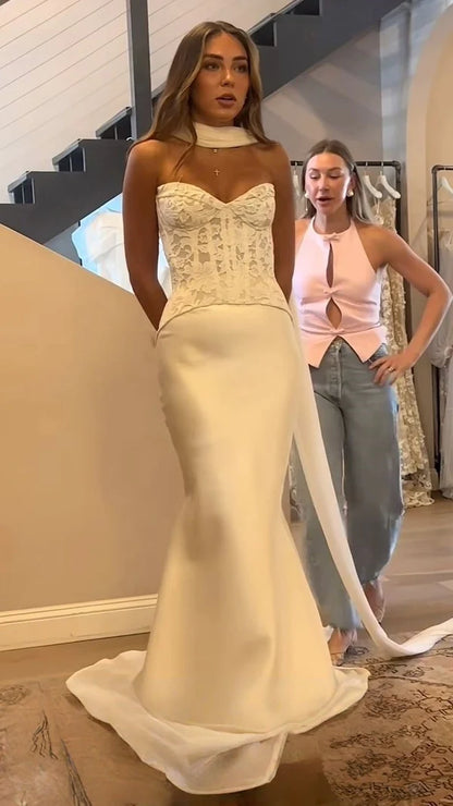 Robe de bal bustier violette en satin avec appliques, robe de soirée formelle J9413