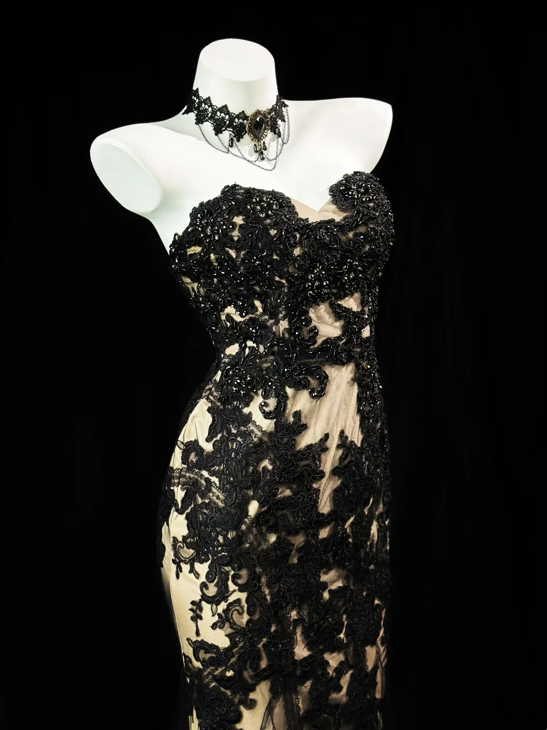 Sweetheart Mermaid Appliques Prom Dress Formal Evening Gown  J10056