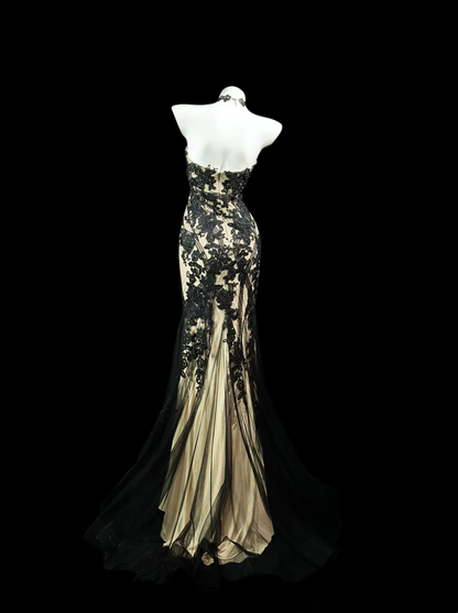 Sweetheart Mermaid Appliques Prom Dress Formal Evening Gown  J10056