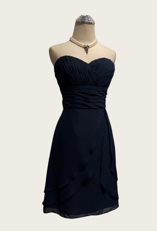 Robe de bal bustier violette en satin avec appliques, robe de soirée formelle J9413