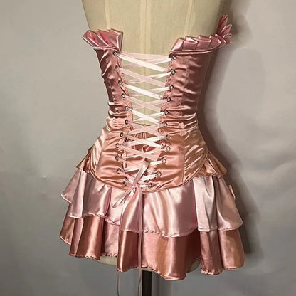 Trägerloses silbernes Vintage-Abendkleid, A-Linie, Geburtstagskleid J9370