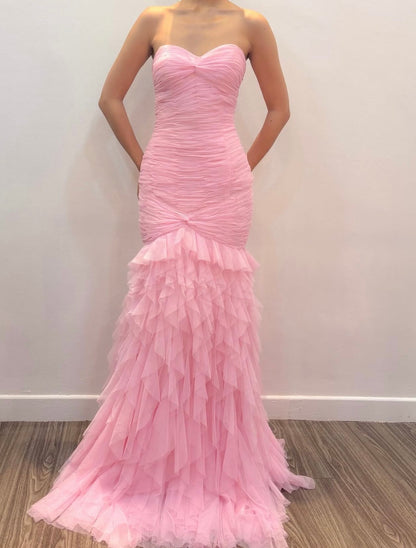 Trägerloses silbernes Vintage-Abendkleid, A-Linie, Geburtstagskleid J9370