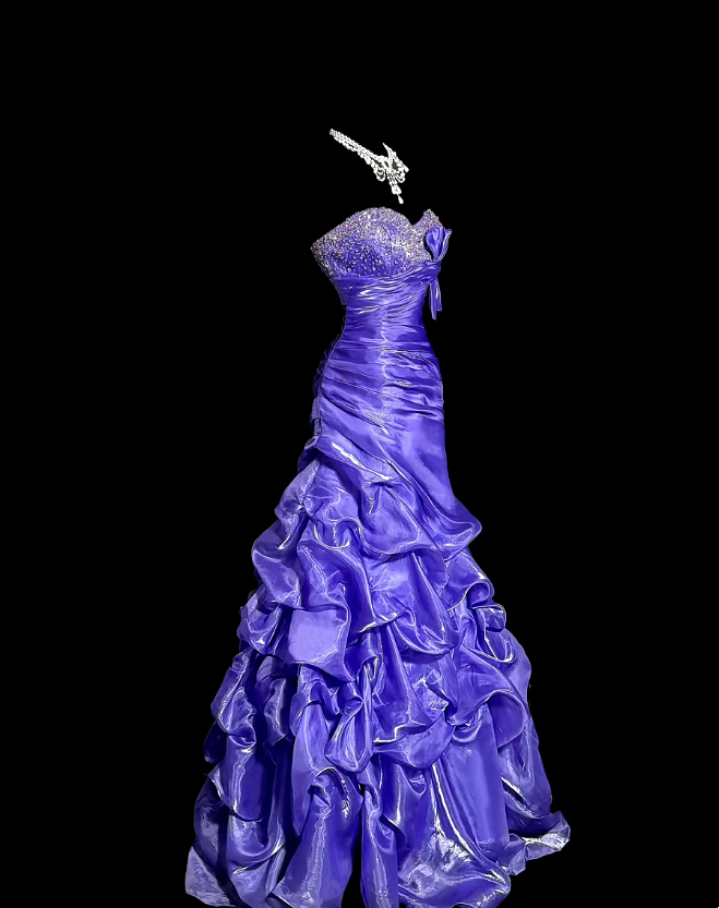 Sweetheart Purple Formal Prom Dress Beaded Evening Dress  J10399