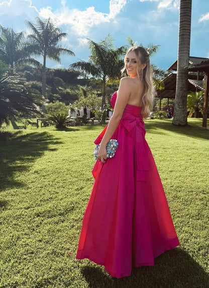 Robe de bal bustier violette en satin avec appliques, robe de soirée formelle J9413