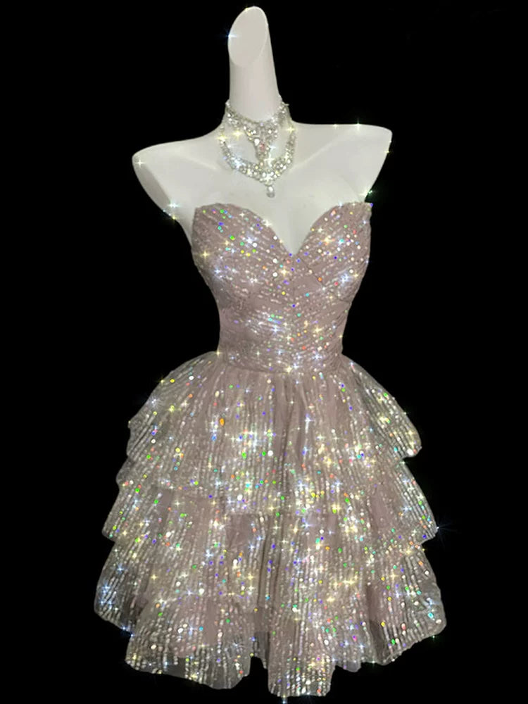 Robe de bal bustier violette en satin avec appliques, robe de soirée formelle J9413