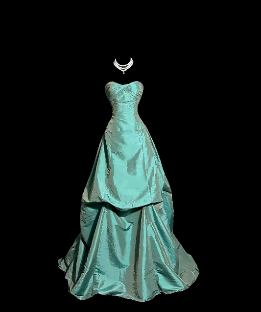Robe de bal bustier violette en satin avec appliques, robe de soirée formelle J9413