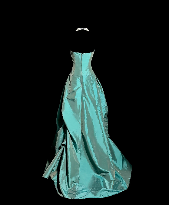 Trägerloses silbernes Vintage-Abendkleid, A-Linie, Geburtstagskleid J9370