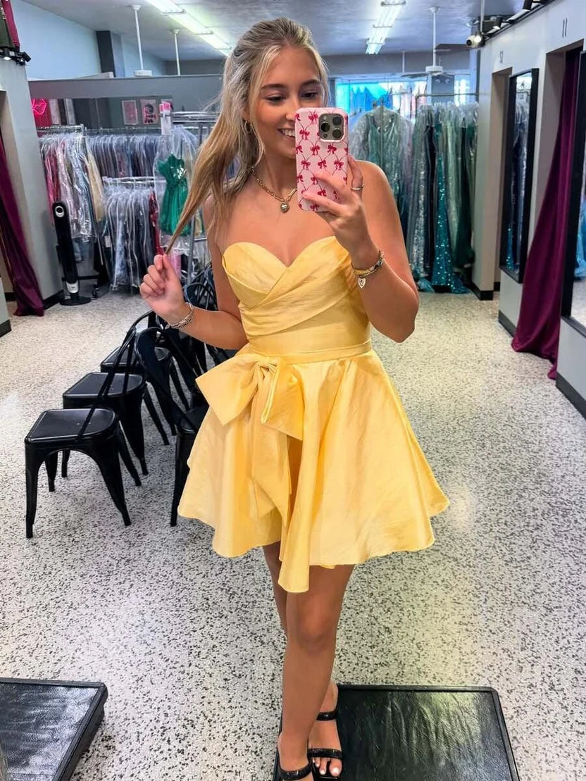Robe de bal bustier violette en satin avec appliques, robe de soirée formelle J9413