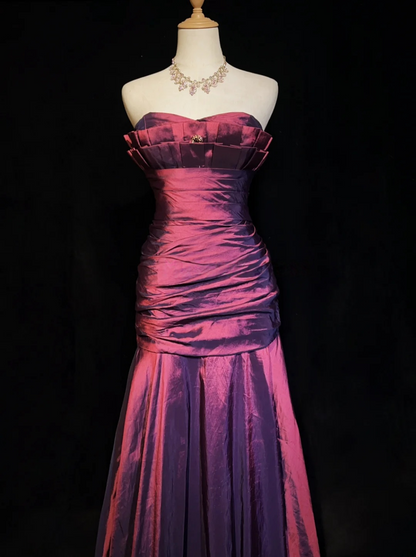 Taffeta Mermaid Long Prom Dress Formal Evening Gown  J9663
