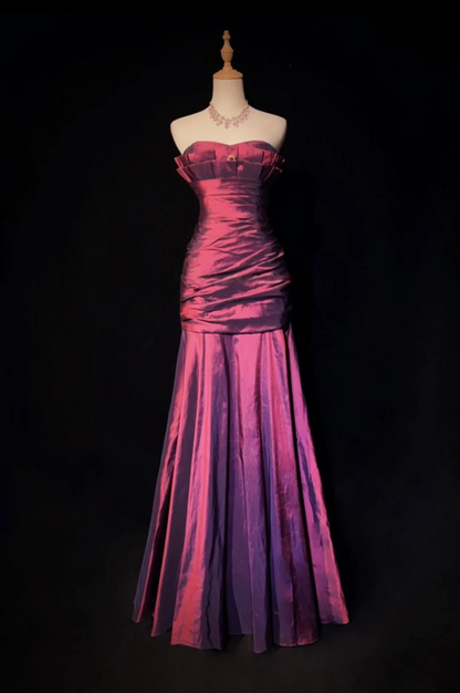 Taffeta Mermaid Long Prom Dress Formal Evening Gown  J9663
