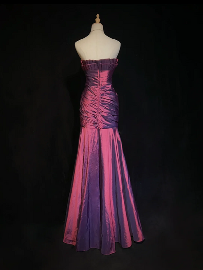 Taffeta Mermaid Long Prom Dress Formal Evening Gown  J9663