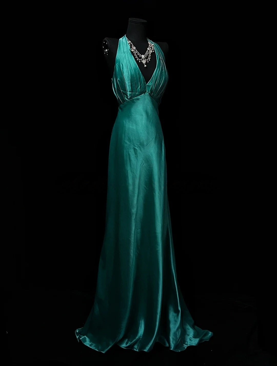 Trägerloses silbernes Vintage-Abendkleid, A-Linie, Geburtstagskleid J9370