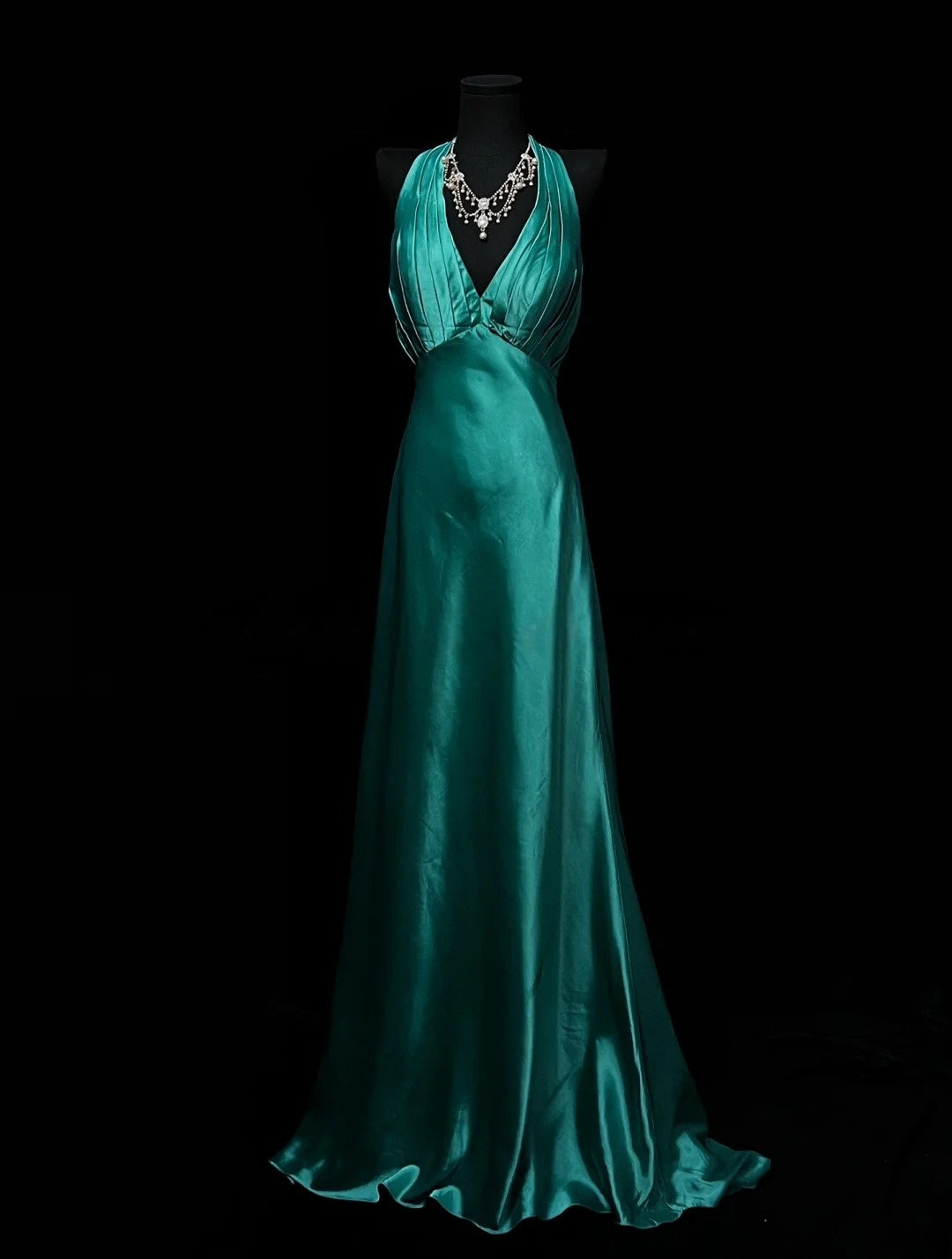 Trägerloses silbernes Vintage-Abendkleid, A-Linie, Geburtstagskleid J9370