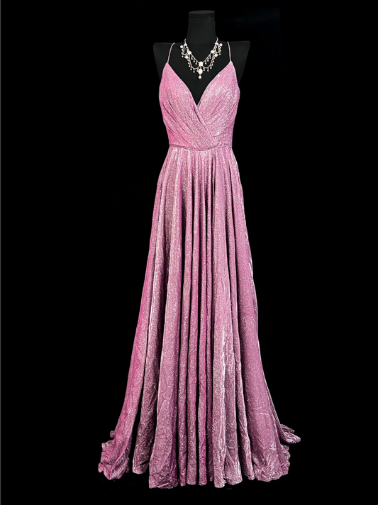 Robe de bal bustier violette en satin avec appliques, robe de soirée formelle J9413