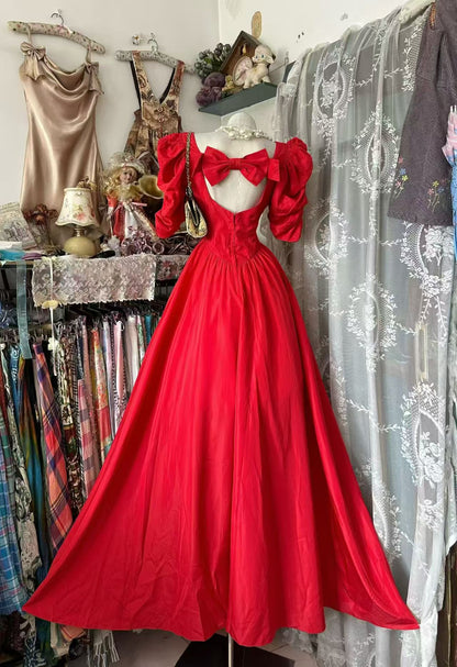 Trägerloses silbernes Vintage-Abendkleid, A-Linie, Geburtstagskleid J9370