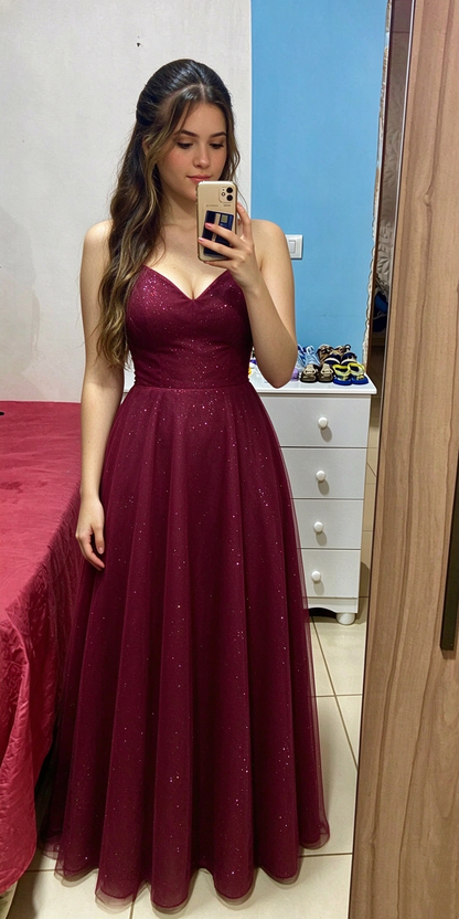 Robe de bal bustier violette en satin avec appliques, robe de soirée formelle J9413