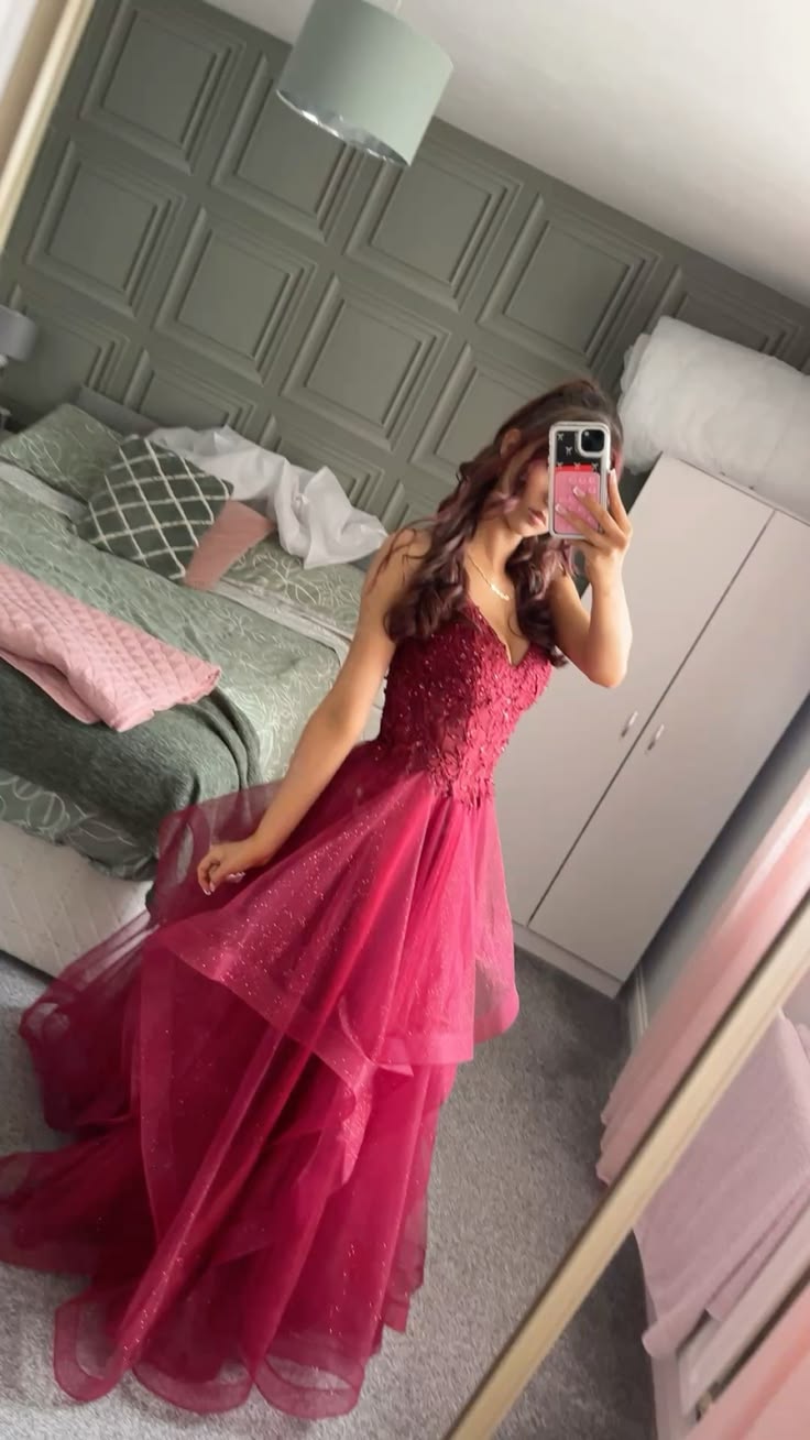 Robe de bal bustier violette en satin avec appliques, robe de soirée formelle J9413