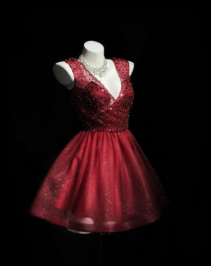 Trägerloses silbernes Vintage-Abendkleid, A-Linie, Geburtstagskleid J9370