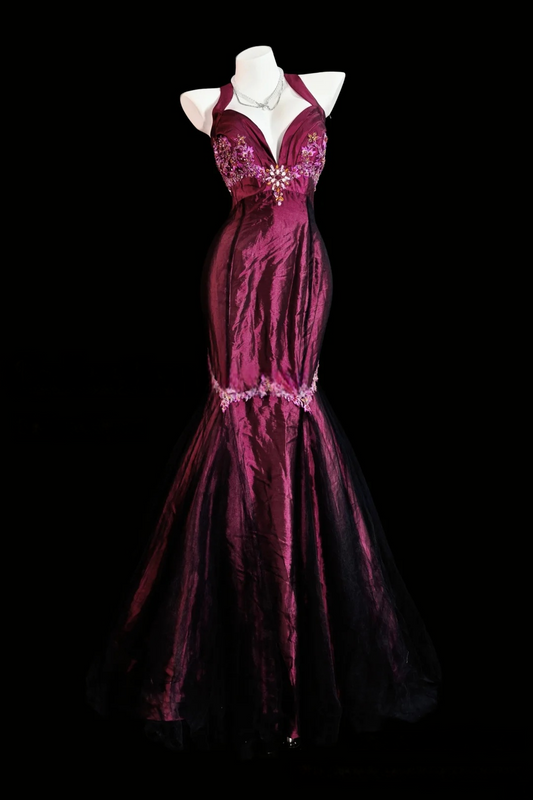 Trägerloses silbernes Vintage-Abendkleid, A-Linie, Geburtstagskleid J9370