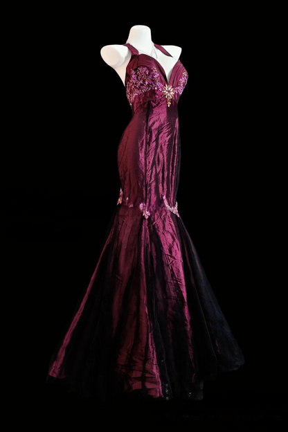 Trägerloses silbernes Vintage-Abendkleid, A-Linie, Geburtstagskleid J9370