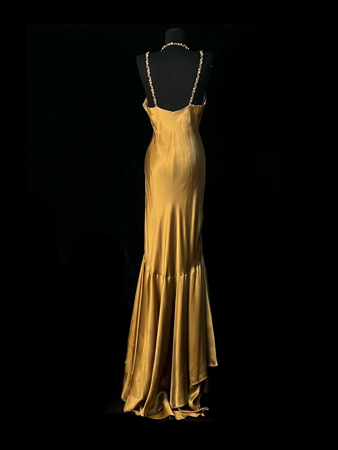 Trägerloses silbernes Vintage-Abendkleid, A-Linie, Geburtstagskleid J9370