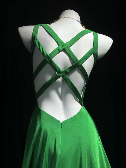 Trägerloses silbernes Vintage-Abendkleid, A-Linie, Geburtstagskleid J9370