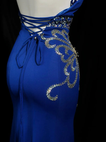 Trägerloses silbernes Vintage-Abendkleid, A-Linie, Geburtstagskleid J9370