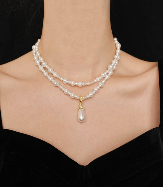 Collier en acier inoxydable doré avec cœur G10