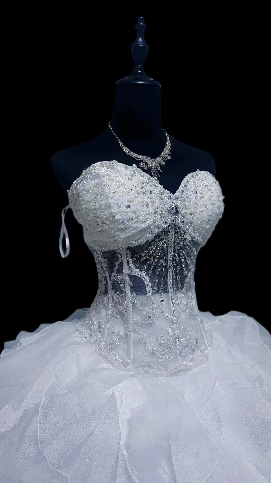 Robe de bal bustier violette en satin avec appliques, robe de soirée formelle J9413