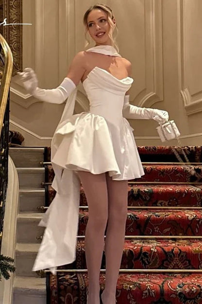Robe de bal bustier violette en satin avec appliques, robe de soirée formelle J9413