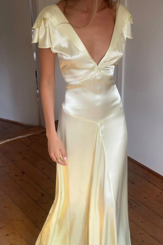 Trägerloses silbernes Vintage-Abendkleid, A-Linie, Geburtstagskleid J9370