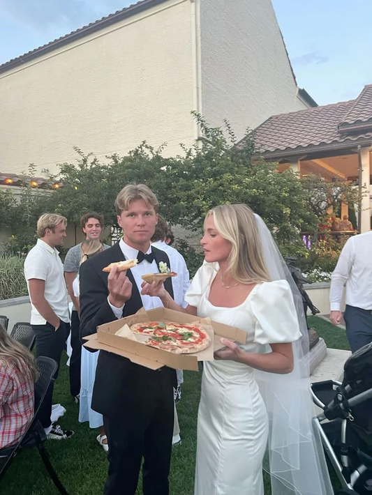 Robe de mariée élégante à manches courtes et longue, simple et élégante, J8102