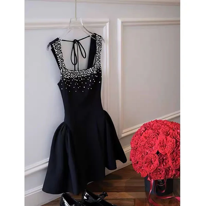 Robe de soirée coupe trapèze, robe de cocktail pour le collège, tenues Hoco J7243