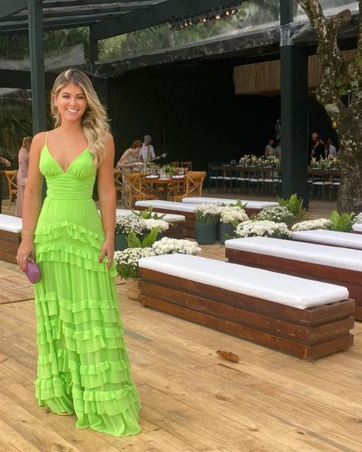 A-Linie Rüschenkleid für Hochzeitsgäste, formelles Partykleid J7384