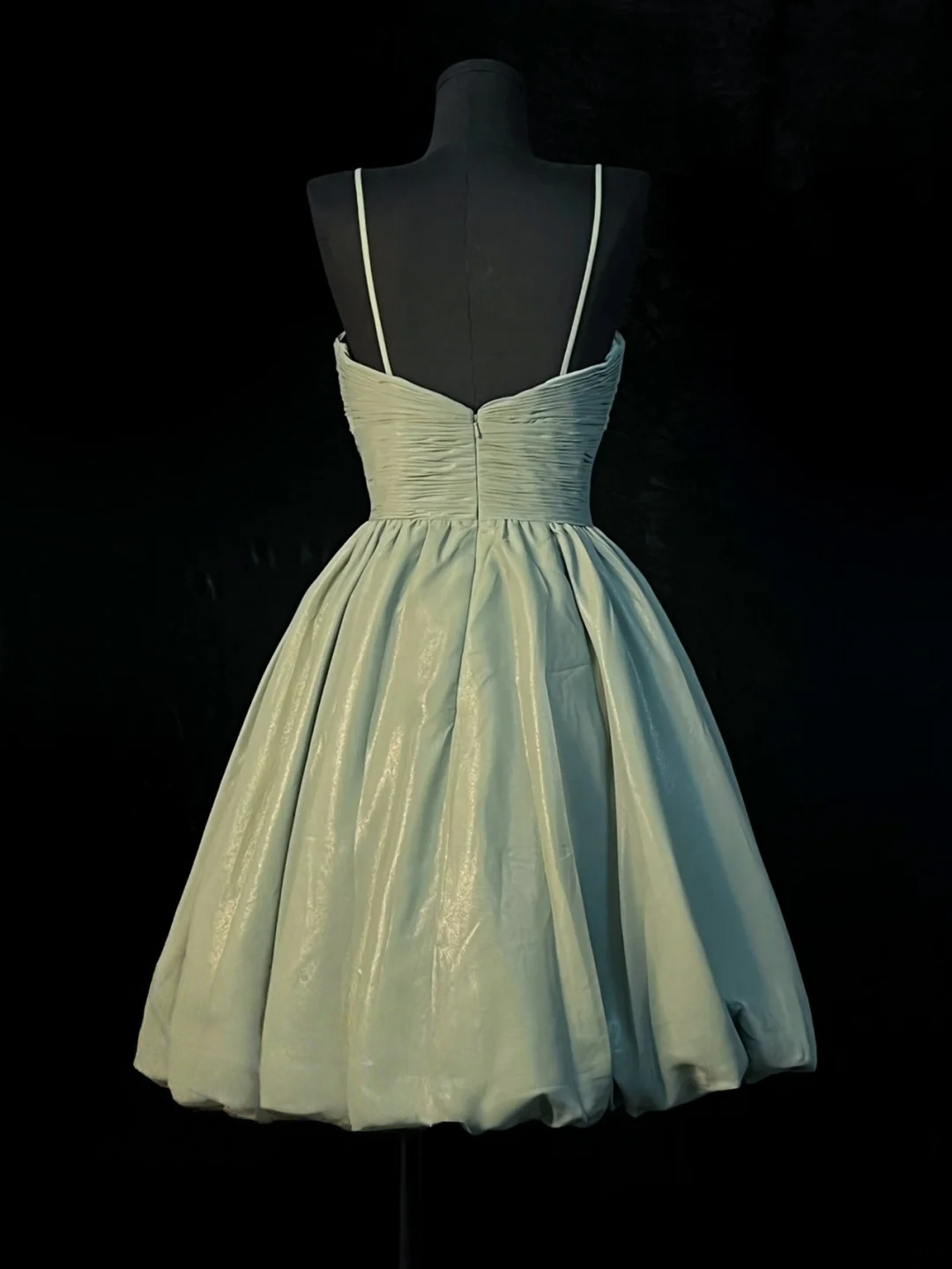 Spaghetti Strap A Line Short Party Dress Homecoming Dress  J10131